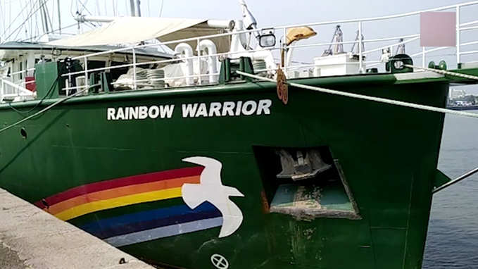 Greenpeace’s Rainbow Warrior III raises awareness about level of plastic pollution 