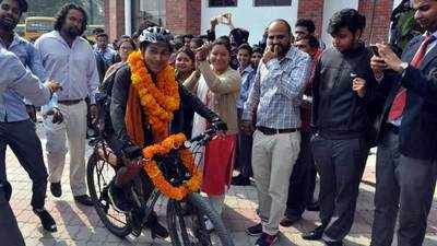 Farmer’s son clocks 18,000 km on bicycle, pedals way to world record 