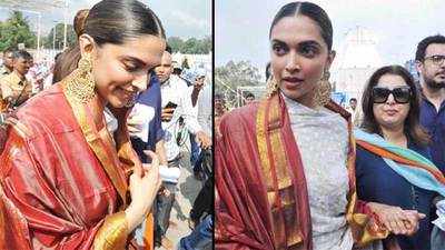 Deepika seeks Lord Venkateswaras blessings at Tirupati Balaji temple 