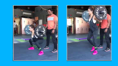 Watch: Malaika Arora’s heavy-duty workout in gym 