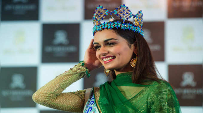 Watch: Miss World Manushi Chhillar at Mumbai school