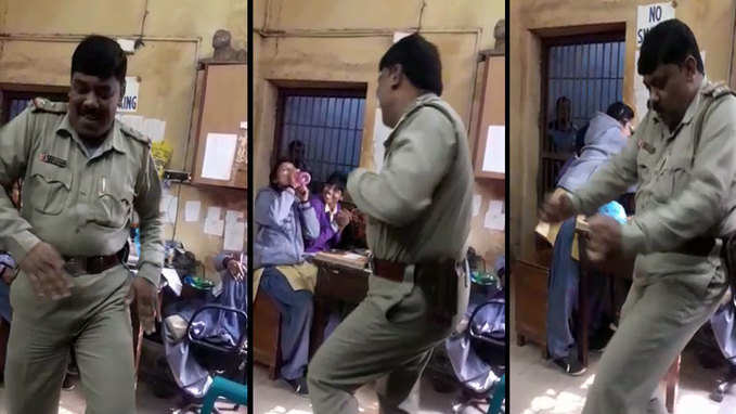 Cop dances to peppy Bollywood number inside police station, probe ordered 