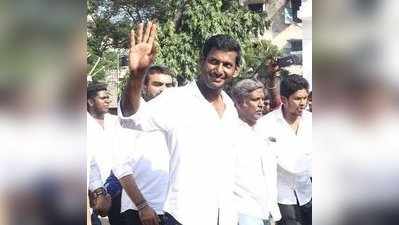 புகார் மனு: தேர்தல் அதிகாரி முகவரியை தப்பா போட்ட விஷால்