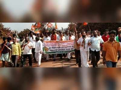 ದೇಗುಲ ರಕ್ಷಣೆಗೆ ಆಗ್ರಹಿಸಿ ಪಾದಯಾತ್ರೆ