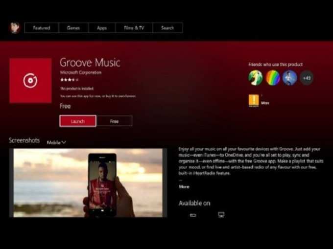 Microsoft Groove Music