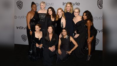 ग्लोडन ग्लोब्स 2018: काले कपड़े पहन अवॉर्ड फंक्शन में पहुंचे सितारे
