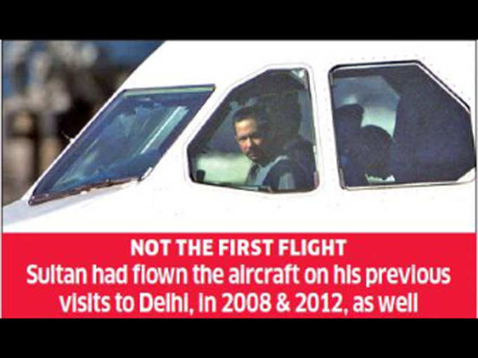 2008 और 2012 में भी सुल्तान एयरक्राफ्ट उड़ा भारत आ चुके हैं