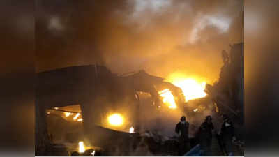 भिवंडीमध्ये भंगार गोदामांना भीषण आग