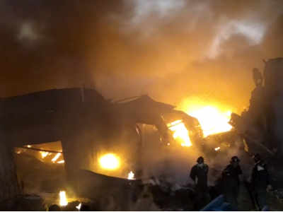 भिवंडीमध्ये भंगार गोदामांना भीषण आग