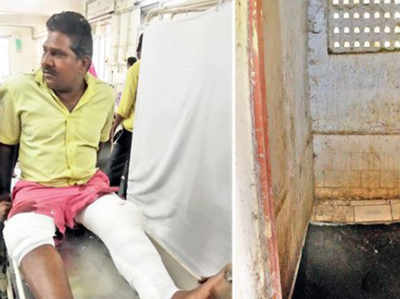 मुंबई: टॉइलट का फर्श टूटने से 6 फीट अंदर धंसा शख्स, पैर टूटा