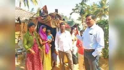 ಮಾದಿಹಳ್ಳಿ ದಲಿತ ಕಾಲನಿಗೆ ಇಒ ಭೇಟಿ