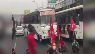 लेफ्ट पार्टियों ने बजट-2018 के विरोध में बुलाया आंध्र प्रदेश बंद