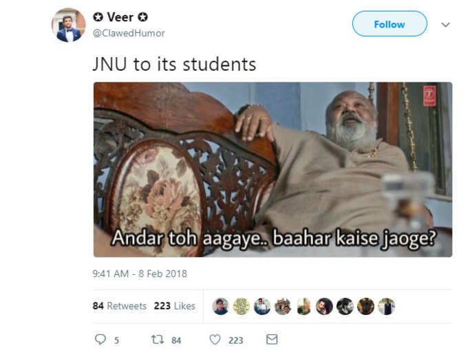 JNU के स्टूडेंट...