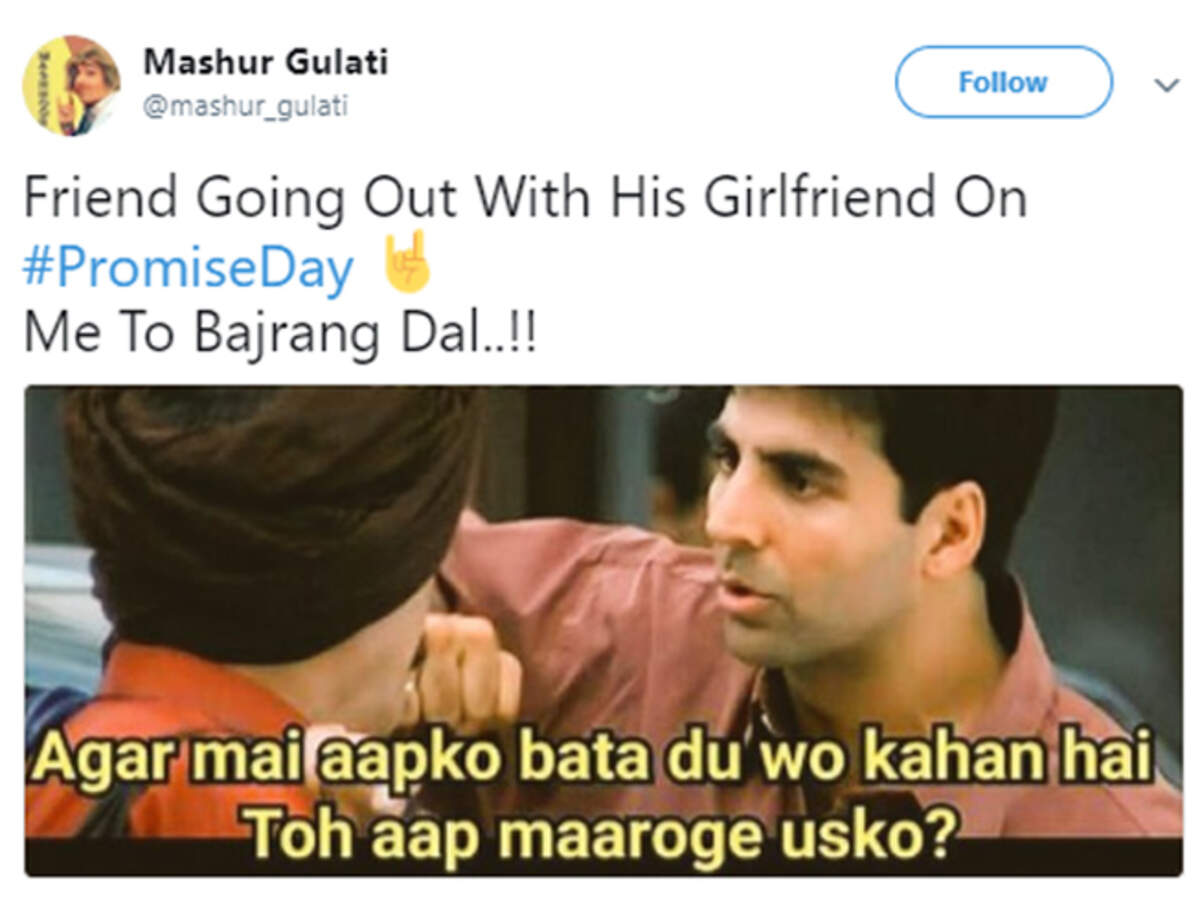jokes on promise day, प्रॉमिस डे: इन मजेदार ट्वीट्स पर आएगी हंसी! - promise day funny reactions on twitter - Navbharat Times jokes on promise day, प्रॉमिस डे: इन मजेदार ट्वीट्स पर आएगी हंसी! - promise day funny reactions on twitter - Navbharat Times