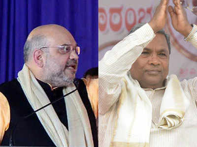 कर्नाटक चुनाव: अमित शाह और सिद्धारमैया में वाकयुद्ध