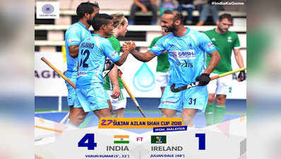 अजलान शाह हॉकी: आयरलैंड को 4-1 से हराकर 5वें स्थान पर रहा भारत