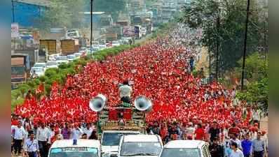 30,000 കര്‍ഷകരുടെ പ്രതിഷേധമാര്‍ച്ച് മുംബൈയില്‍ എത്തി