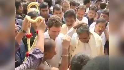 कर्नाटक: कांग्रेस अध्यक्ष राहुल गांधी का टेंपल रन-4 शुरू
