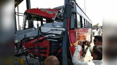 ಚಾಲಕನಿಗೆ ಹೃದಯಾಘಾತ: ಎತ್ತಿನ ಬಂಡಿ, ಟೋಲ್ ಗೇಟ್‌ಗೆ ಡಿಕ್ಕಿ ಹೊಡೆದ ಬಸ್