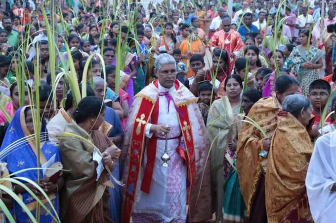 நாகர்கோவிலில் களைகட்டிய குருத்தோலை ஞாயிறு ஊர்வலம்!