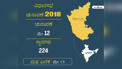 ಕರ್ನಾಟಕ ಚುನಾವಣೆ 2018: ಮೇ 12ಕ್ಕೆ ಚುನಾವಣೆ, ಮೇ 15ಕ್ಕೆ ಫಲಿತಾಂಶ