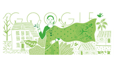 Google Doodle-এ দেশের প্রথম মহিলা ডাক্তারের জন্মদিনে শ্রদ্ধার্ঘ্য