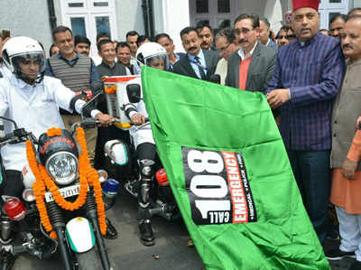 हिमाचल प्रदेश में शुरू हुई बाइक ऐम्बुलेंस सेवा, सीएम जयराम ने दिखाई हरी झंडी