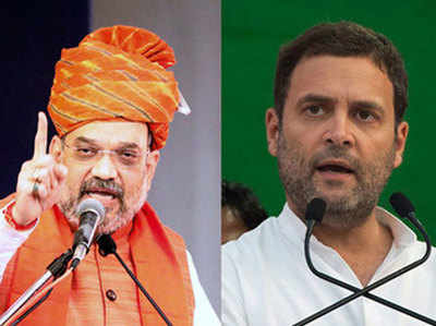 कर्नाटक चुनाव: लिंगायत मुद्दे पर अमित शाह अडिग, राहुल गांधी ने साध ली चुप्पी