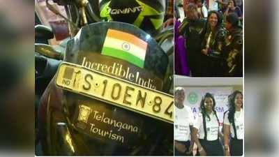 6 ஆசிய நாடுகள் - 17,000 கி.மீ தூரம்; பைக்கில் பயணித்து சாதித்த இந்தியப் பெண்கள்!