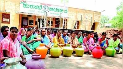 ಕುಡಿಯುವ ನೀರಿಗಾಗಿ ಪ್ರತಿಭಟನೆ