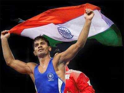 कॉमनवेल्थ गेम्स: राहुल अवारे ने कुश्ती में भारत को पहला गोल्ड मेडल दिलाया