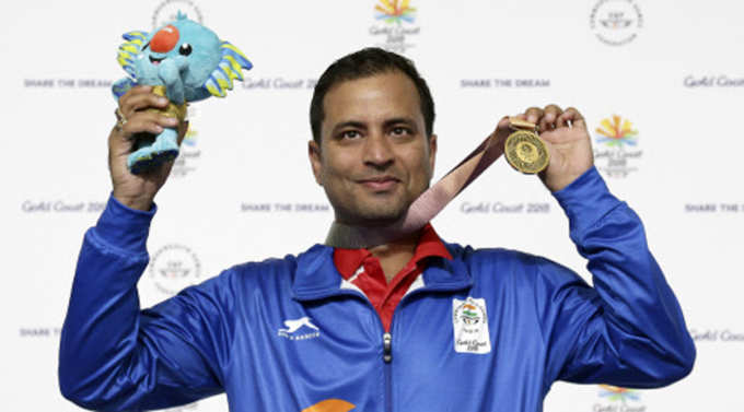 संजीव राजपूत ने 50 मीटर राइफल-3 पोजीशन स्पर्धा में गोल्ड जीता