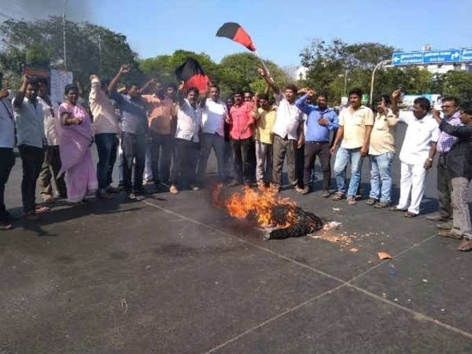 Protest In Tamilnadu.