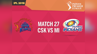 IPL 2018: CSK vs MI, चेन्नै सुपर किंग्स बनाम मुंबई इंडियंस, लाइव ब्लॉग