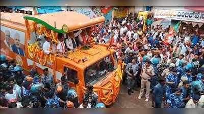 ತುಮಕೂರಿನಲ್ಲಿ ಅಮಿತ್ ಶಾ ರೋಡ್‌ ಶೋ