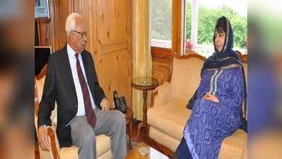 J&K: पीएम मोदी के कश्मीर दौरे से पहले सीएम महबूबा मुफ्ती ने राज्यपाल से की मुलाकात