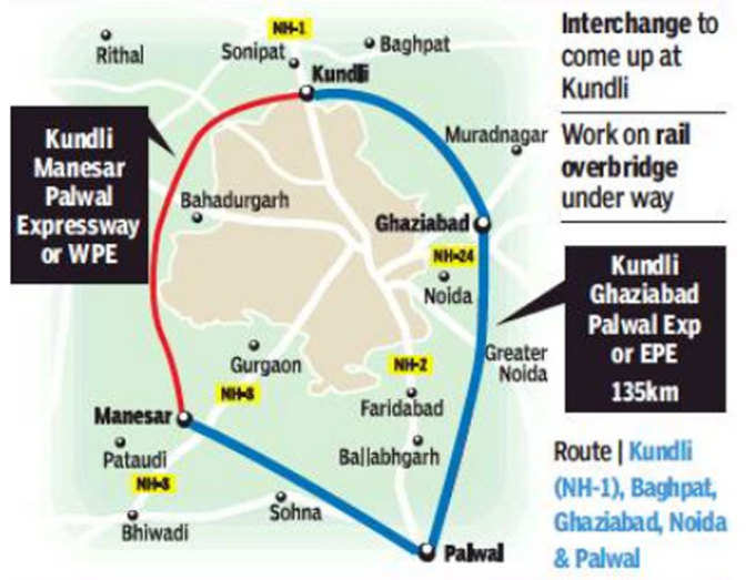 दिल्ली के चारों ओर ऐसे बन रहा है ईस्टर्न पेरिफेरल एक्सप्रेस-वे