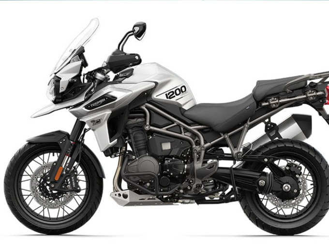 ​2018 Tiger 1200 में सेम 1,215 सीसी इन लाइन थ्री मोटर वाला इंजन