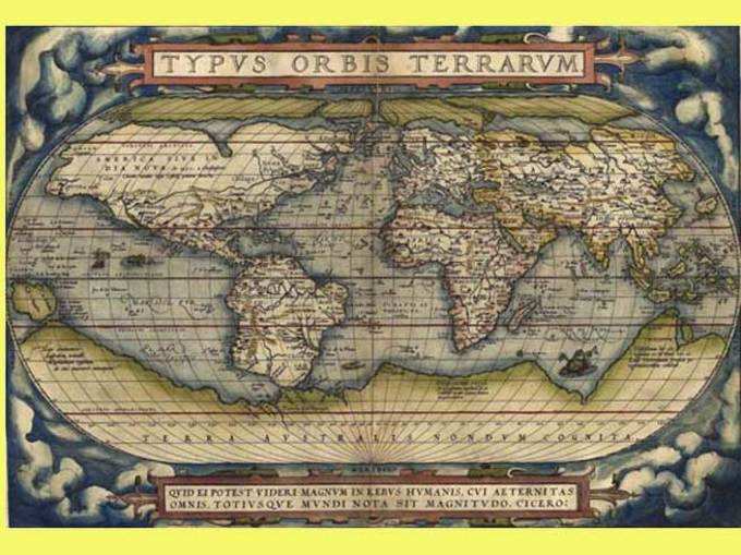 ​दुनिया का पहला मानचित्र बनाया