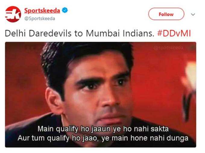 दिल्ली ने मुंबई से कहा...
