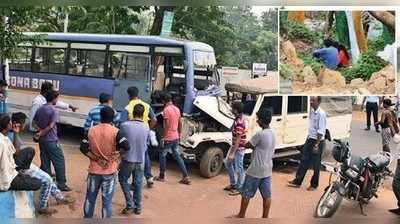 ಜೋಡಿಯತ್ತ ಕಣ್ಣು ಹಾಯಿಸಿ ಬಸ್ ಅಪಘಾತ ಮಾಡಿದ ಡ್ರೈವರ್ !