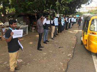 தூத்துக்குடி துப்பாக்கிச்சூடு சம்பவம்; போராட்டத்தில் களமிறங்கிய ஐடி ஊழியர்கள்!