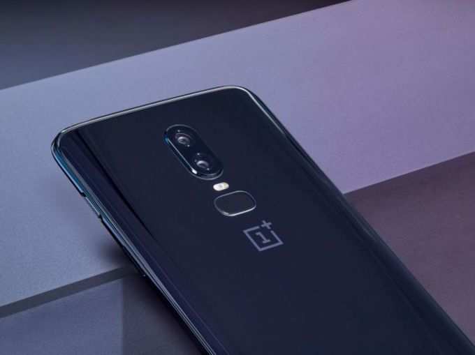 mirror black oneplus 6 rear