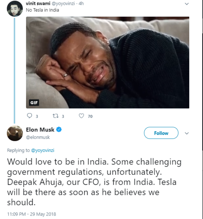 Tesla Ceo tweet