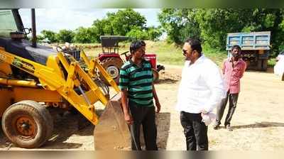 ಅಕ್ರಮ ಗಣಿಗಾರಿಕೆ ಅಡ್ಡೆ ಮೇಲೆ ಶಾಸಕರ ದಾಳಿ