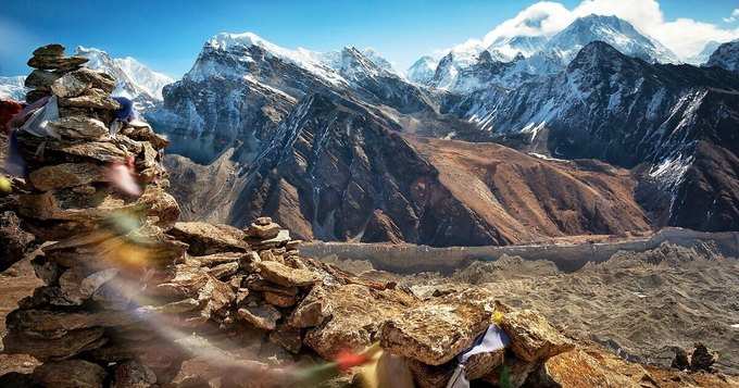 Chomolhari-bhutan-A-beautiful-view-of-the-snow-capped-mountains-and-other-landscapes-at-Chomolhari