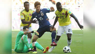 FIFA वर्ल्ड कप: कोलंबिया की चौंकाने वाली हार, जापान की जीत में छाए ओसाको-कगावा
