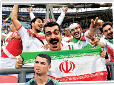 Fifa: इराणचे पाठिराखे उडवतायत रोनाल्डोची झोप