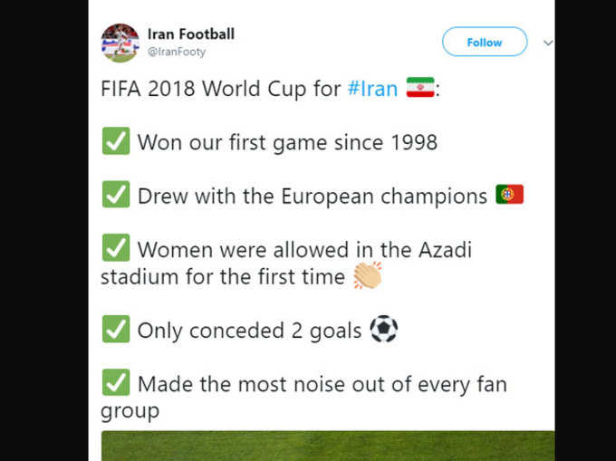 इस वर्ल्ड कप में ईरान की उपलब्धियां