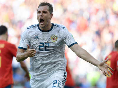 फीफा विश्व कप: रूस ने पेनल्टी शूटआउट में स्पेन को दी मात, क्वॉर्टर फाइनल में प्रवेश